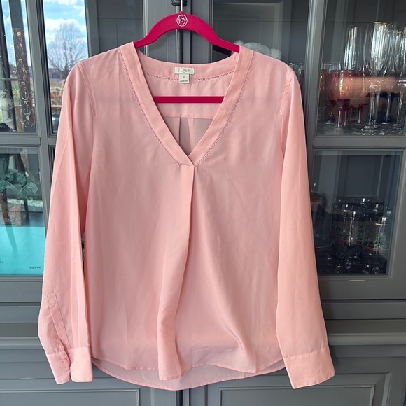 J. Crew Tops - JCrew Women's Pink Blouse